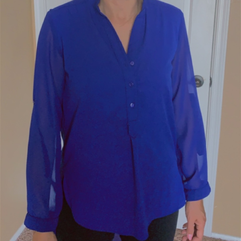 High to Low Blue Shirt